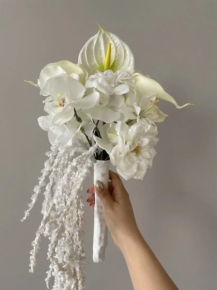 Orchid & Calla Lily Bridal Bouquet 2