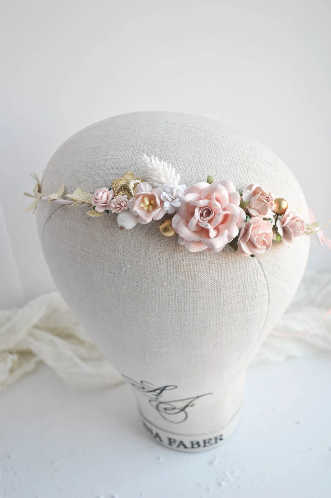 Blush and Gold Mini Crown for Kids 5