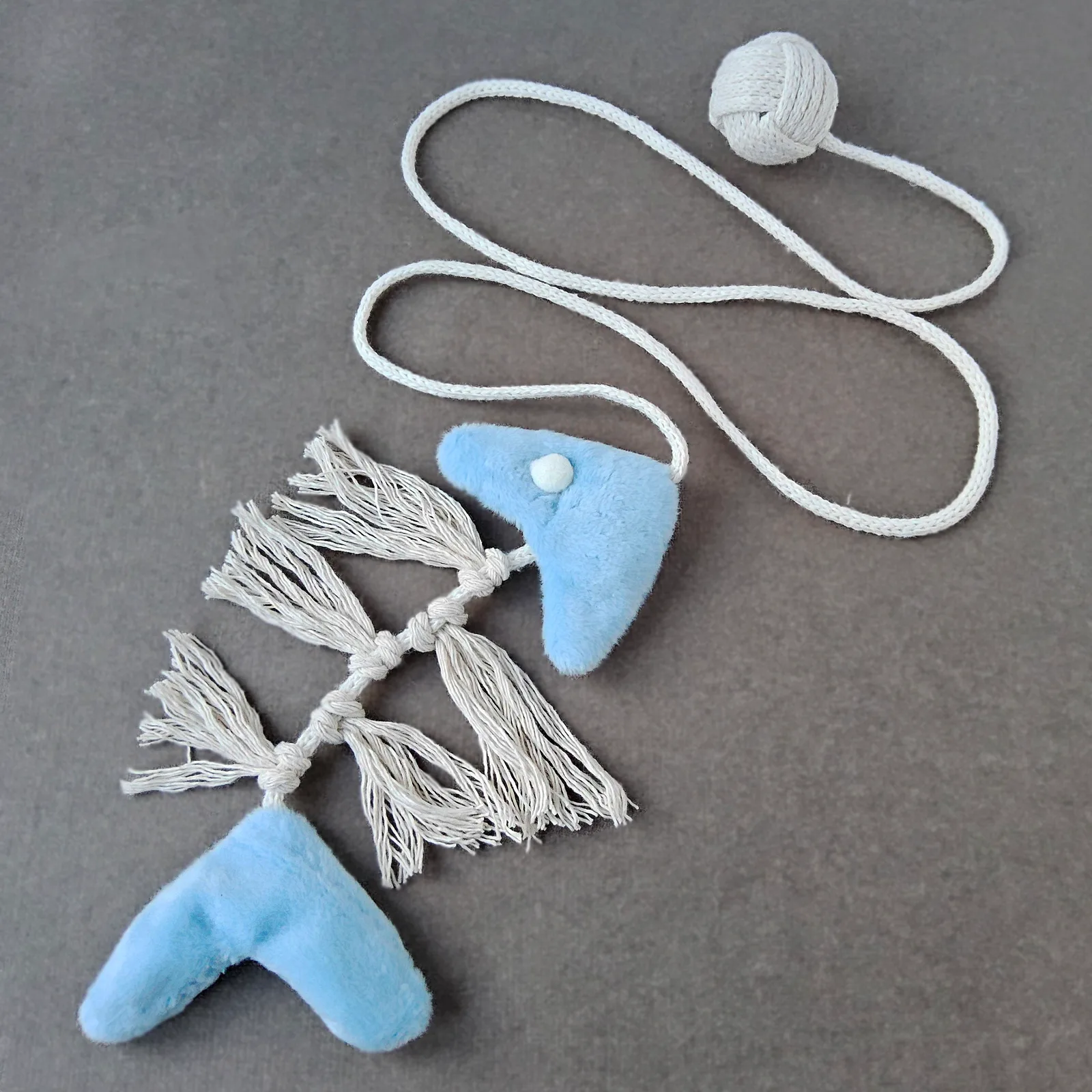Catnip Fish Cat Toy with Rattle Ball and Crinkle Tail 1