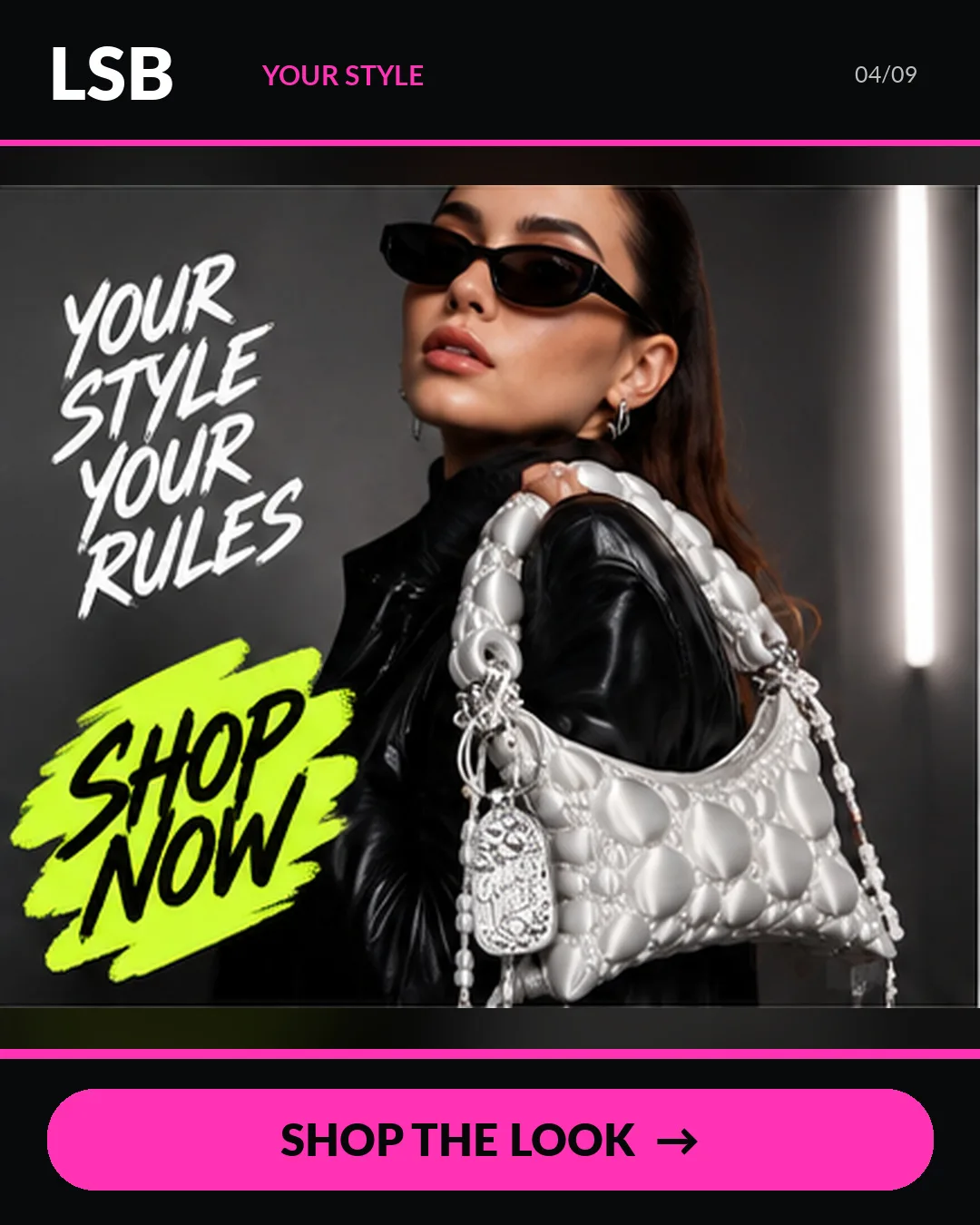 Neon Green Bubble Bag 4