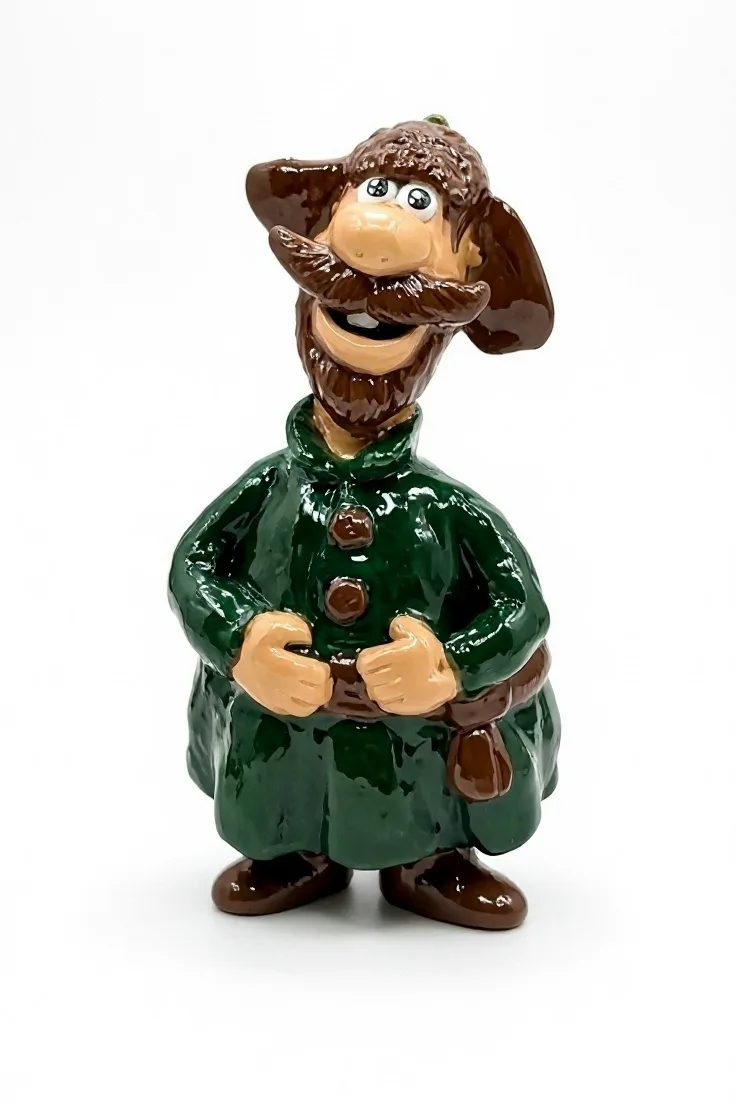 Vintage Soviet Cartoon Figurine "Last Year's Snow Was Falling"