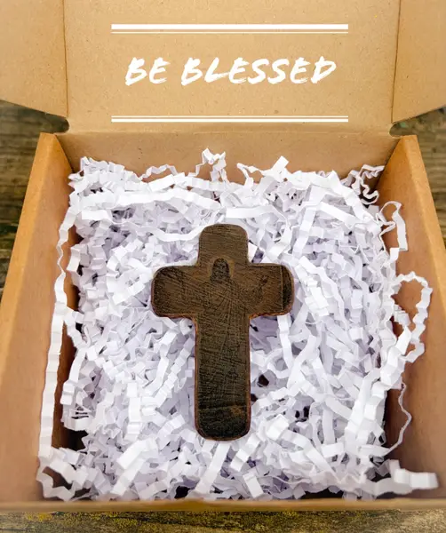 A cross with Jesus Christ.