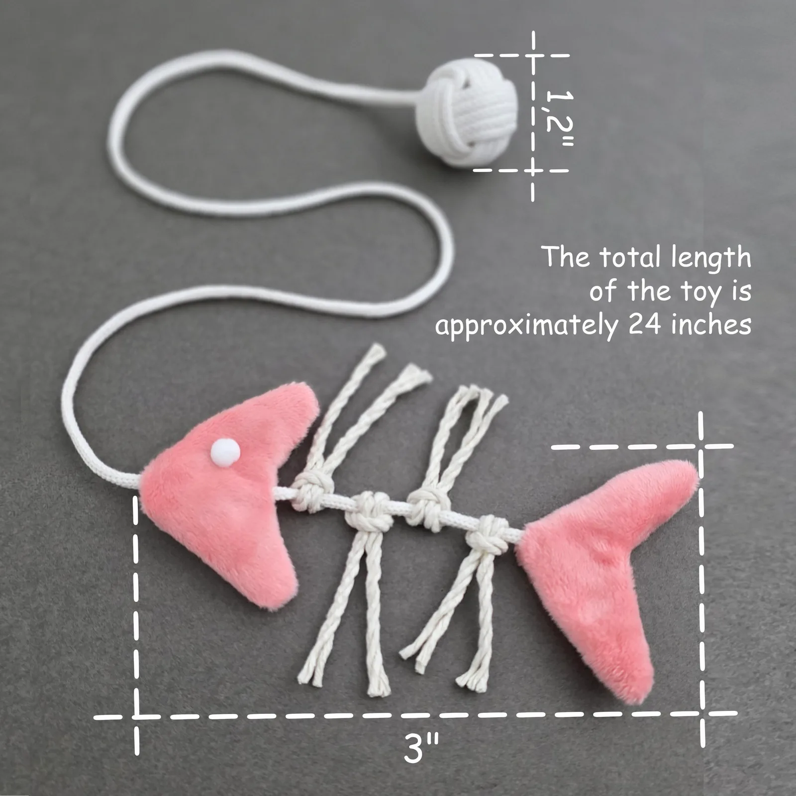 Catnip Fish Cat Toy with Rattle Ball 2