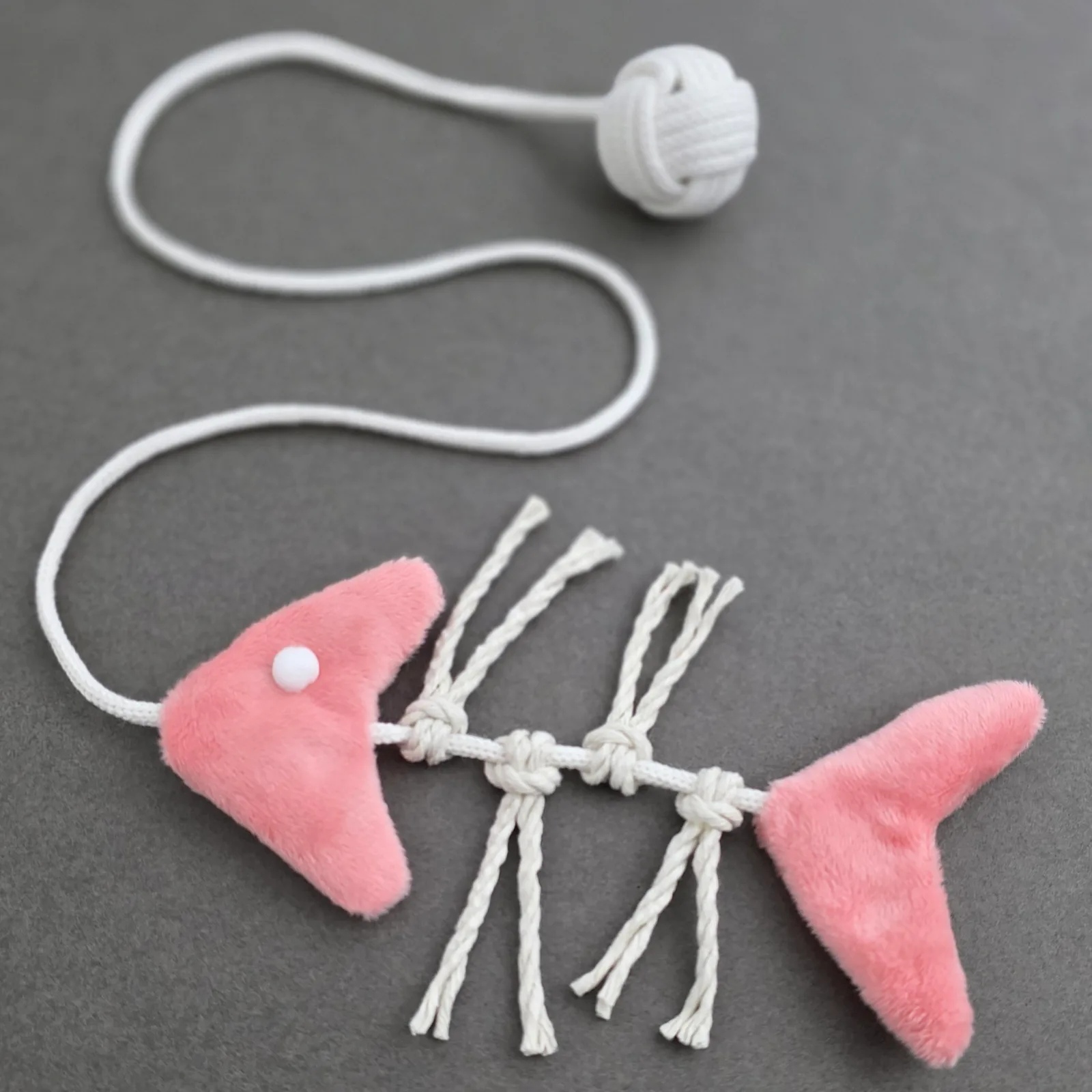 Catnip Fish Cat Toy with Rattle Ball 1