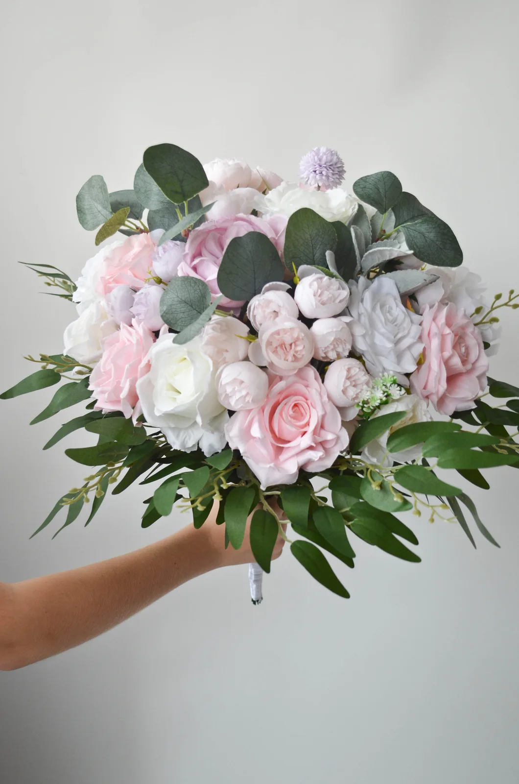 Handmade Silk Bridal Bouquet, Romantic Wedding Flowers 1