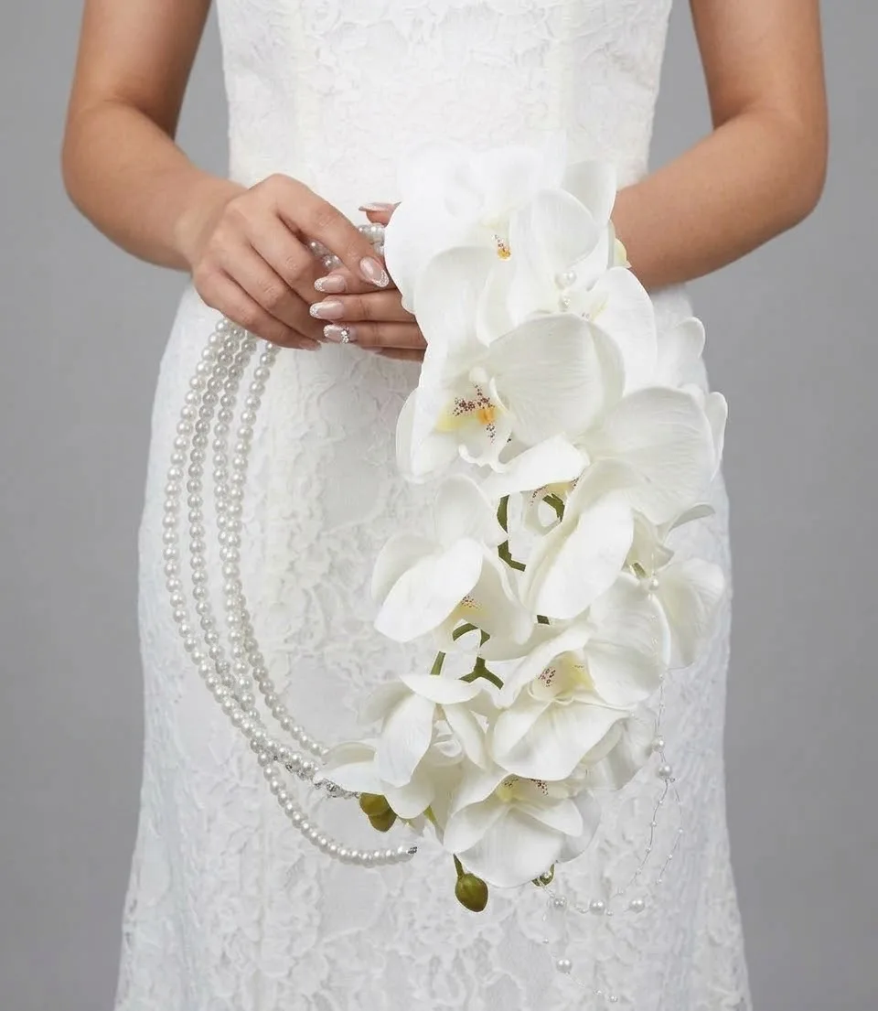 Orchid Bridal Wedding Bouquet 1