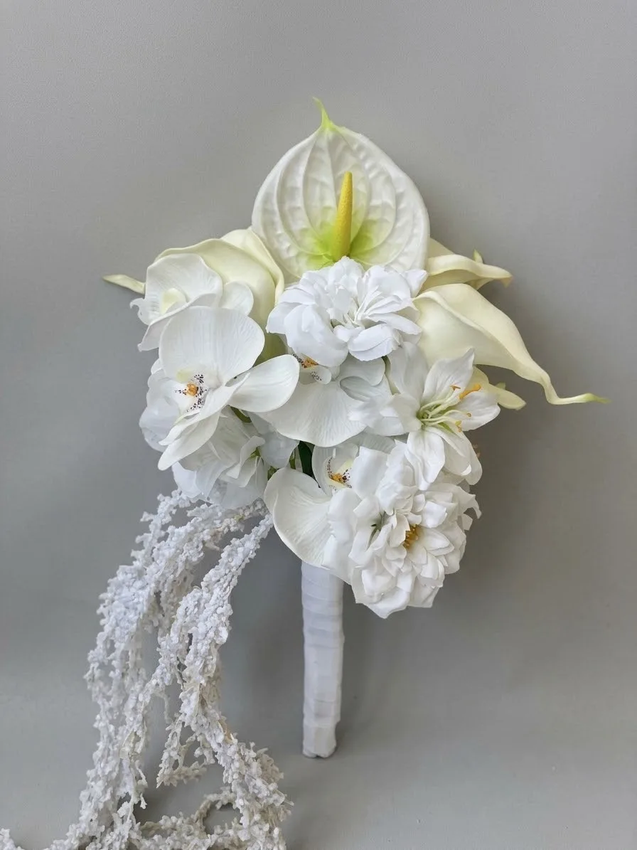 Orchid & Calla Lily Bridal Bouquet 1