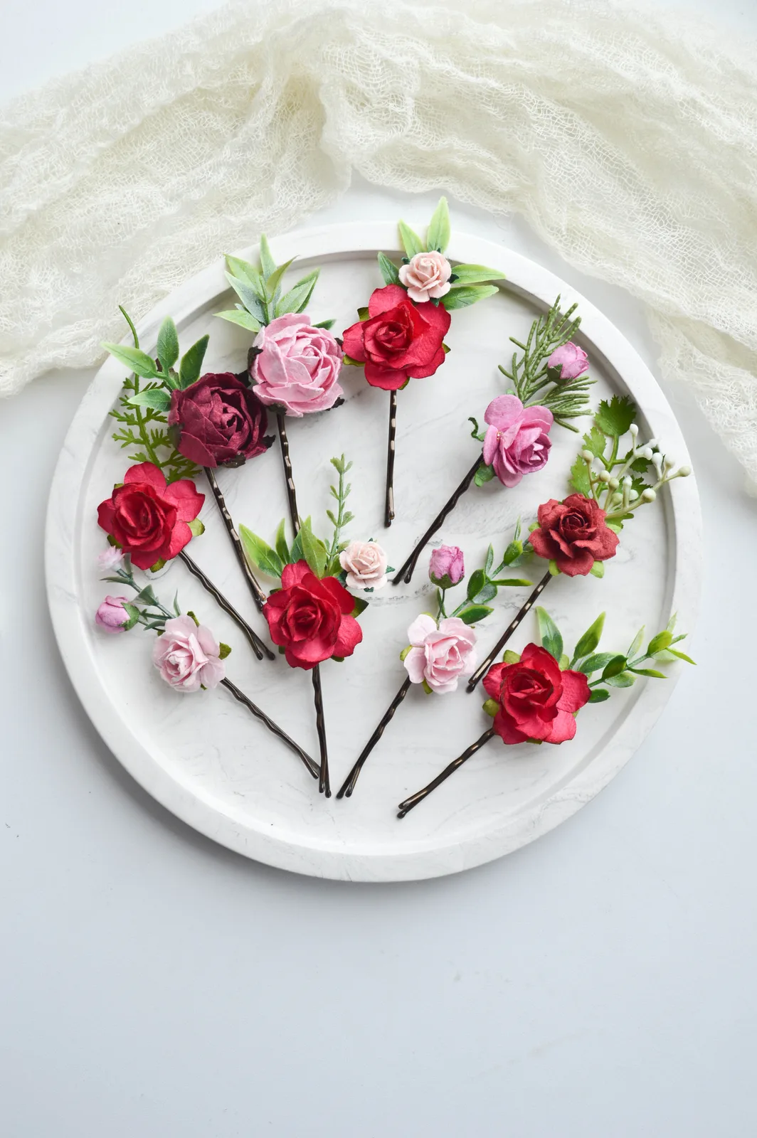 Fuchsia Flower Hair Clip 1
