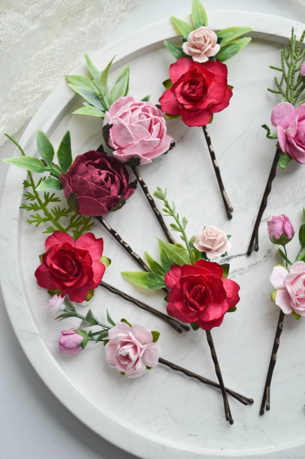 Fuchsia Flower Hair Clip 3